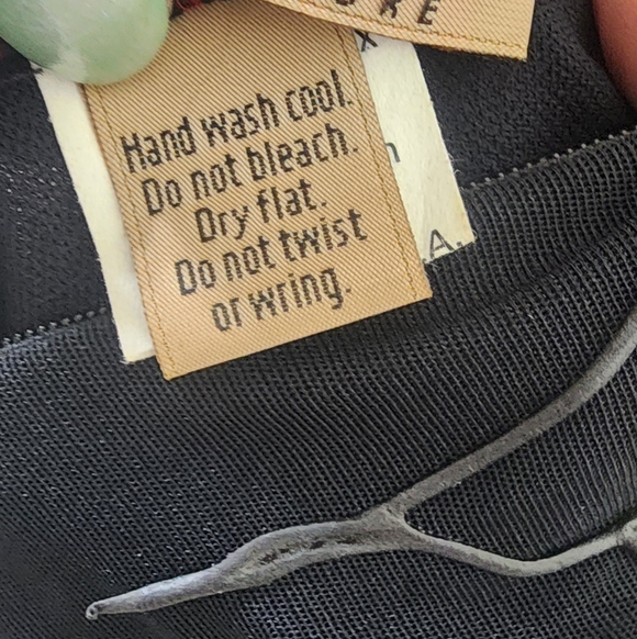 Vintage Ema Savahl Black Floral Embroidered V-Neck Dress, Small. - Picture 12 of 16